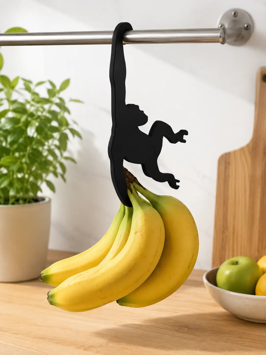 Monkey Hanger Set of 3 | Versatile Banana Holder and Multipurpose Hanging Hooks