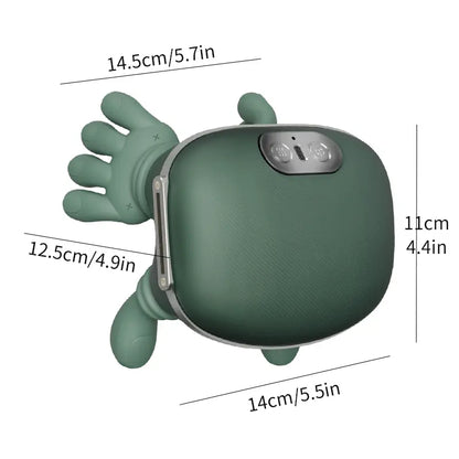 Advanced Brushless Motor Neck Massager - Electric Cervical Massager with Bionic Hand Heating, Wireless Portability, and 3D Kneading for Deep Tissue Pain Relief - Versatile Leg, Neck, and Back Massager - Ideal Lightweight Gift