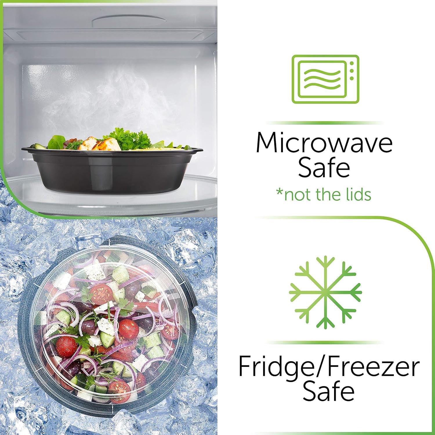 30-Pack Reusable Meal Prep Containers