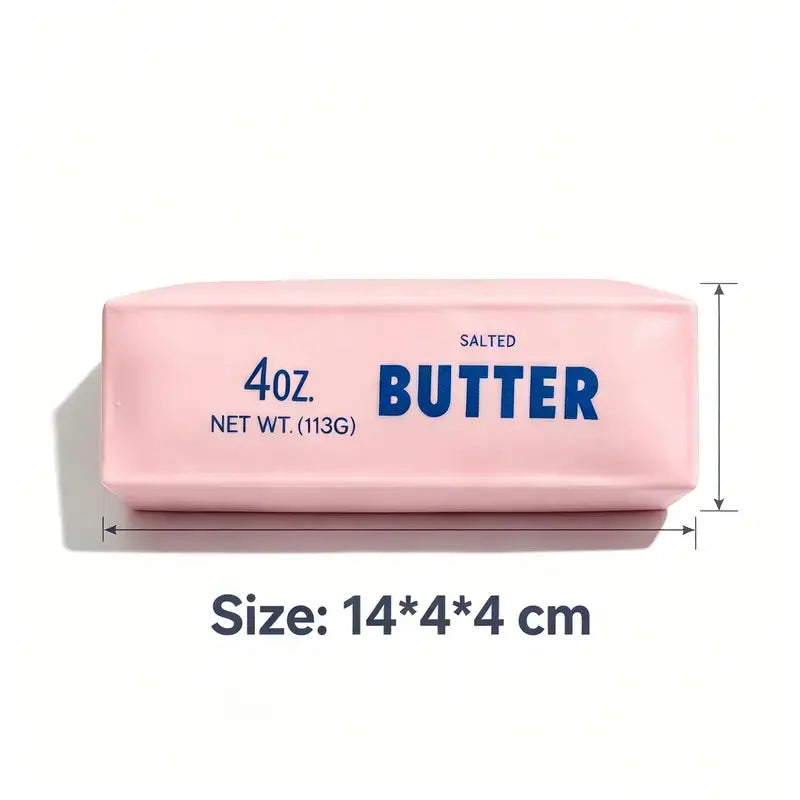 Crunchy Sound Butter Bar Squishy Toy - Soft Squeeze Fidget Sensory Toy for Stress Relief and Relaxation, Perfect Gift for Teens and Adults