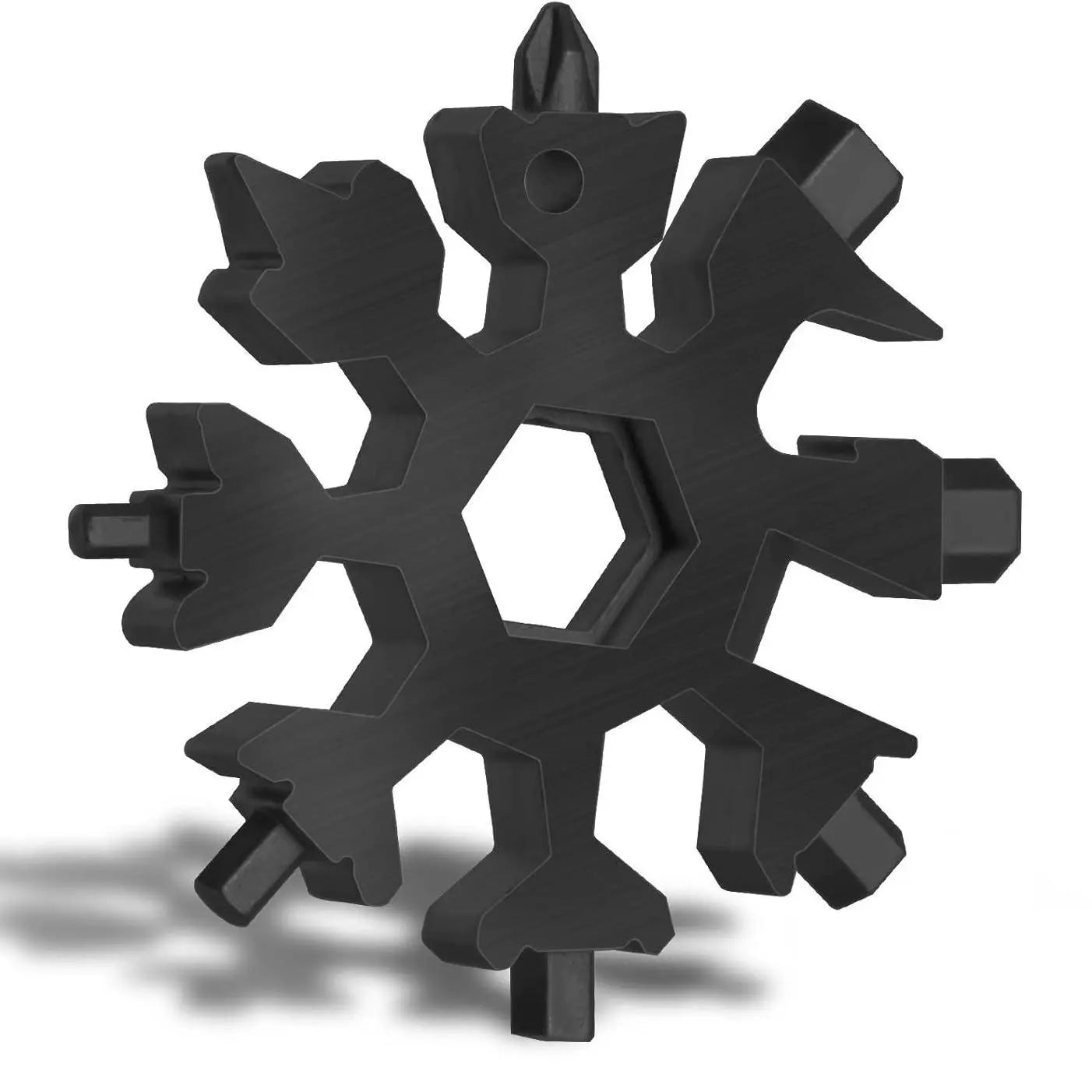 18-in-1 Stainless Steel Snowflake Multi-Tool: Portable Wrench, Screwdriver, and Bottle Opener for Outdoor Survival Activities