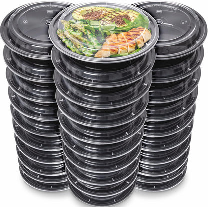 30-Pack Reusable Meal Prep Containers