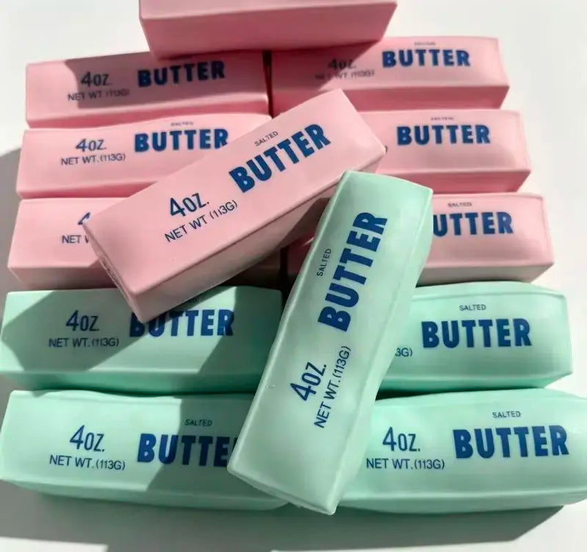 Crunchy Sound Butter Bar Squishy Toy - Soft Squeeze Fidget Sensory Toy for Stress Relief and Relaxation, Perfect Gift for Teens and Adults